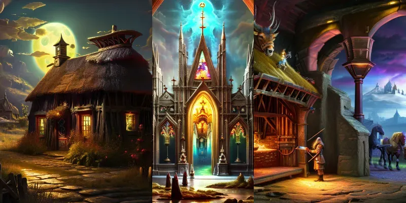 Magic Fantasy Settings Background Art generated by undefined