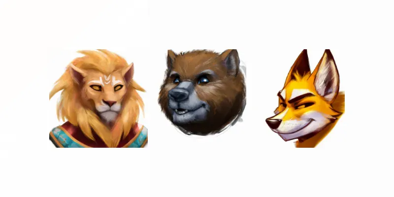 Animated Animals Style Characters generated by undefined