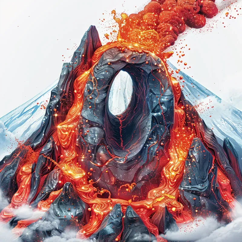 Erupting Letters Volcano Power Alphabets
