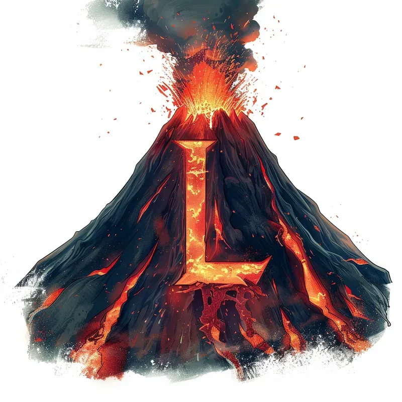 Erupting Letters Volcano Power Alphabets