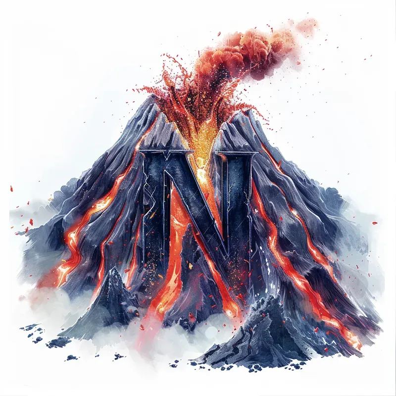 Erupting Letters Volcano Power Alphabets