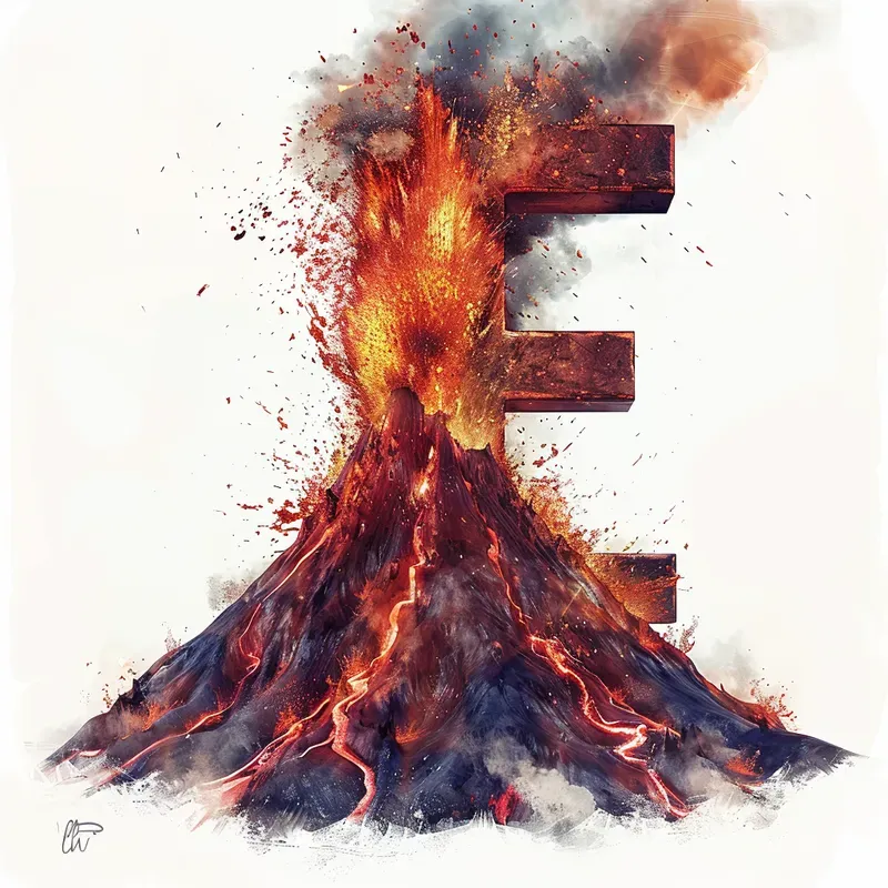 Erupting Letters Volcano Power Alphabets