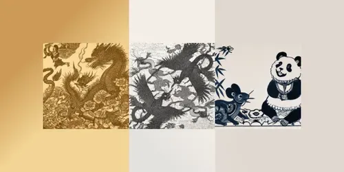 Elaborate Chinese Woodblock-Style Prints generated by dalle