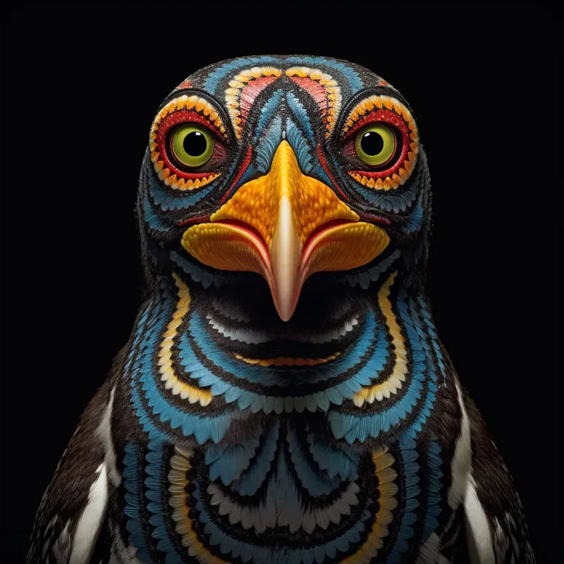 Animal Faces 3D In Macro Geometric Splendors