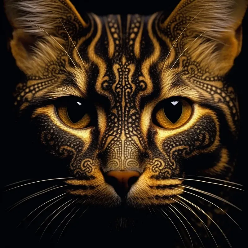 Animal Faces 3D In Macro Geometric Splendors