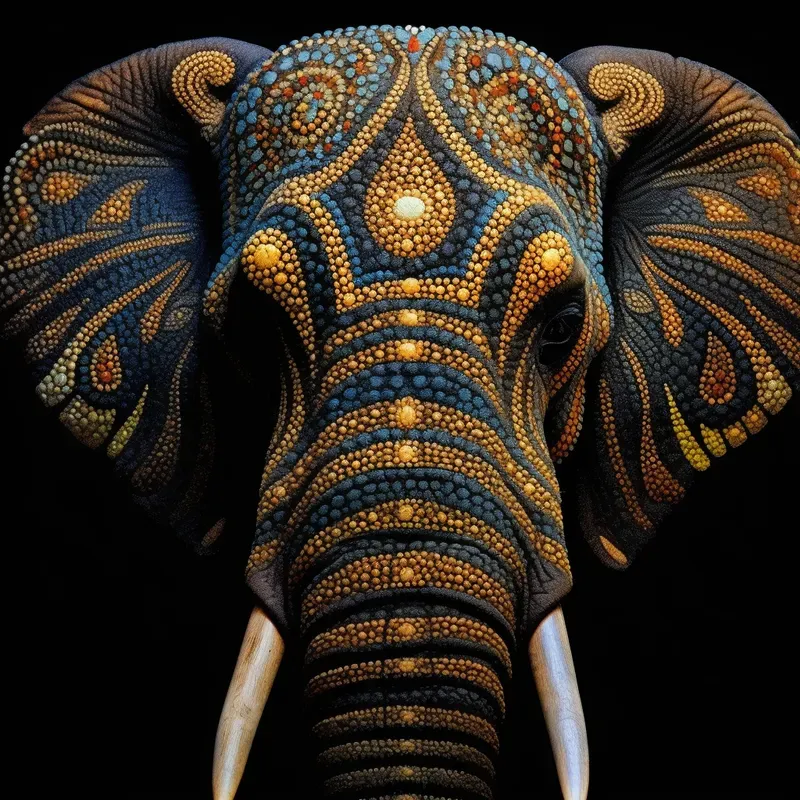 Animal Faces 3D In Macro Geometric Splendors