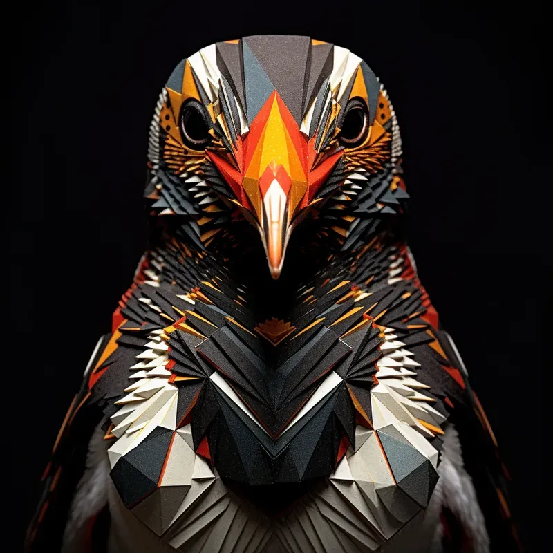 Animal Faces 3D In Macro Geometric Splendors