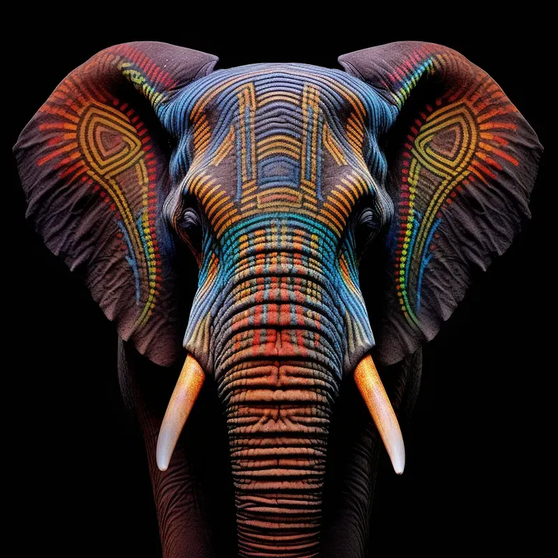 Animal Faces 3D In Macro Geometric Splendors