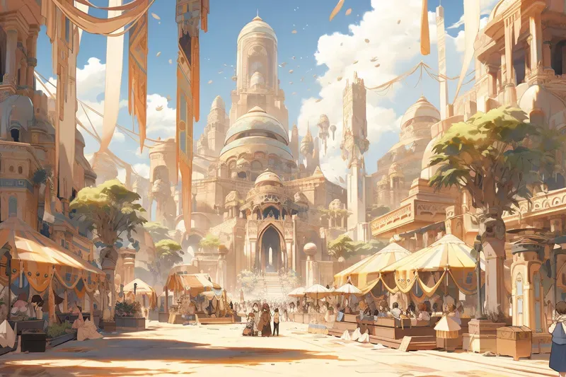 Fantasy Metropolis Concept Art