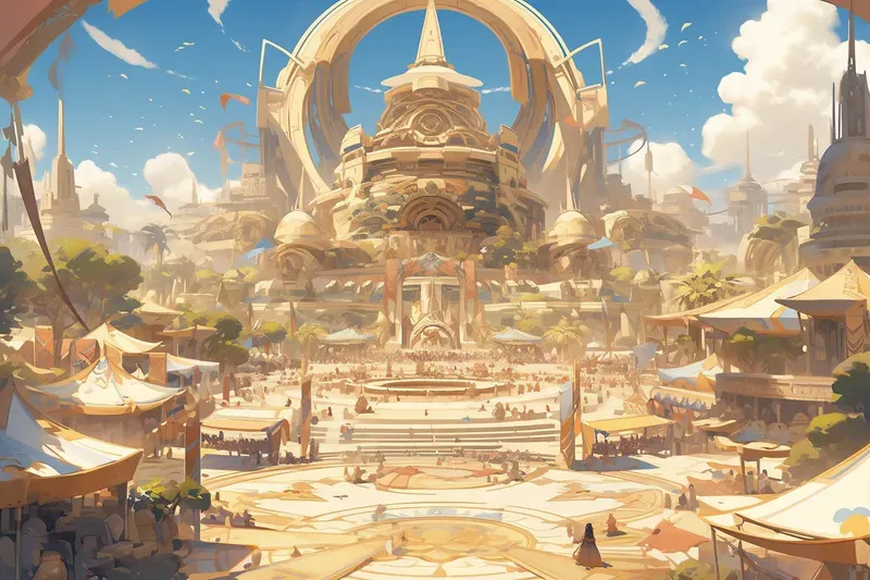 Fantasy Metropolis Concept Art