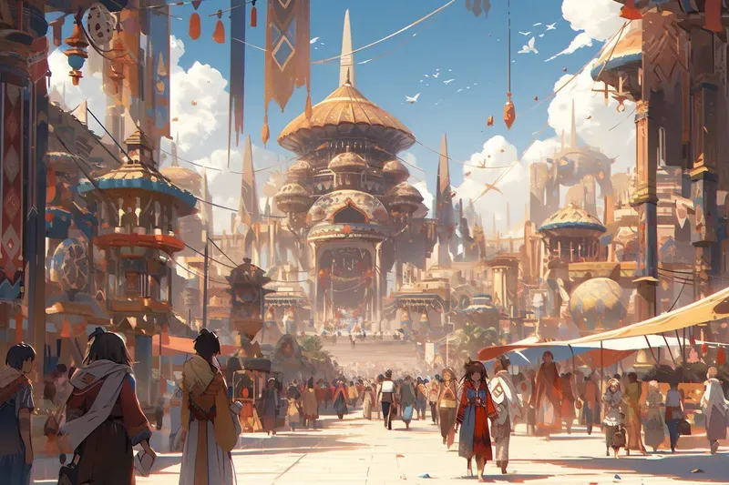 Fantasy Metropolis Concept Art