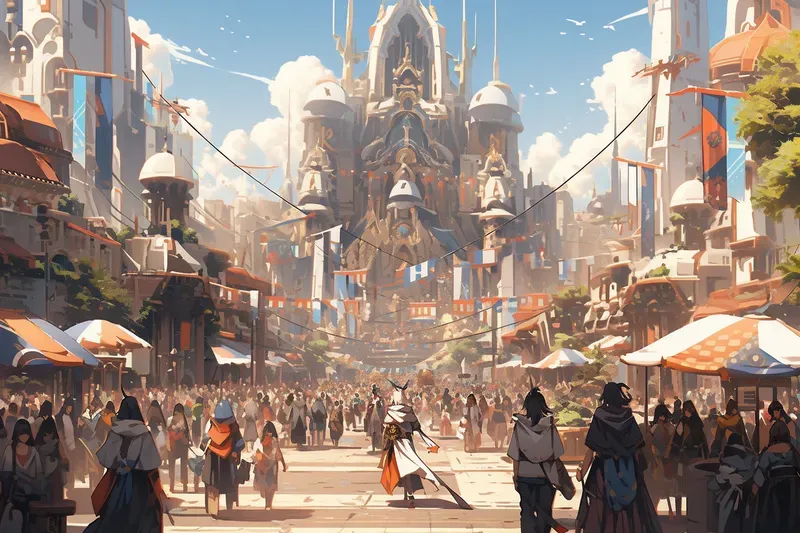 Fantasy Metropolis Concept Art