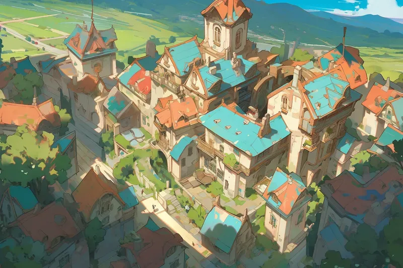 Fantasy City Concept Art
