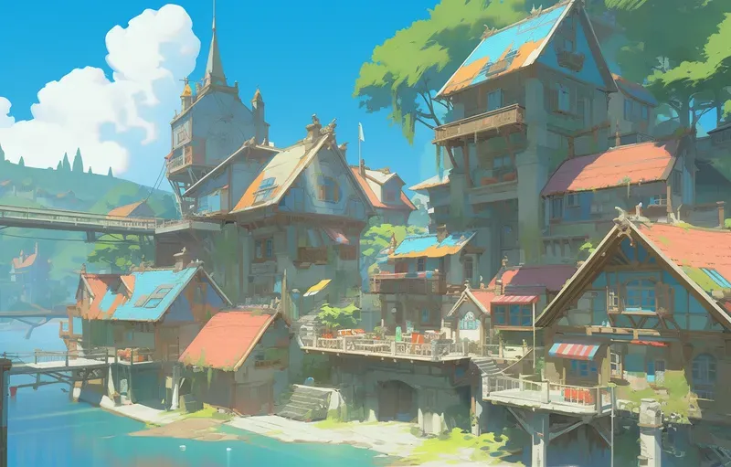 Fantasy City Concept Art
