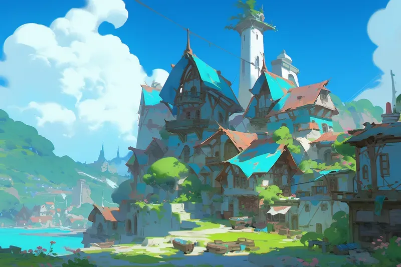 Fantasy City Concept Art