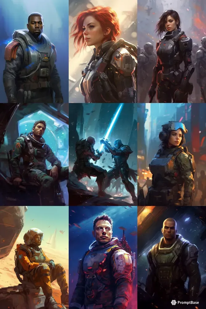 Sci-fi Concept Art Characters