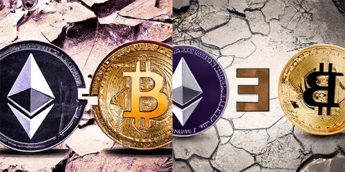 Bitcoin And Ethereum generated by dalle