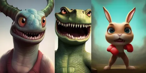 3d Animated Characters generated by stable-diffusion