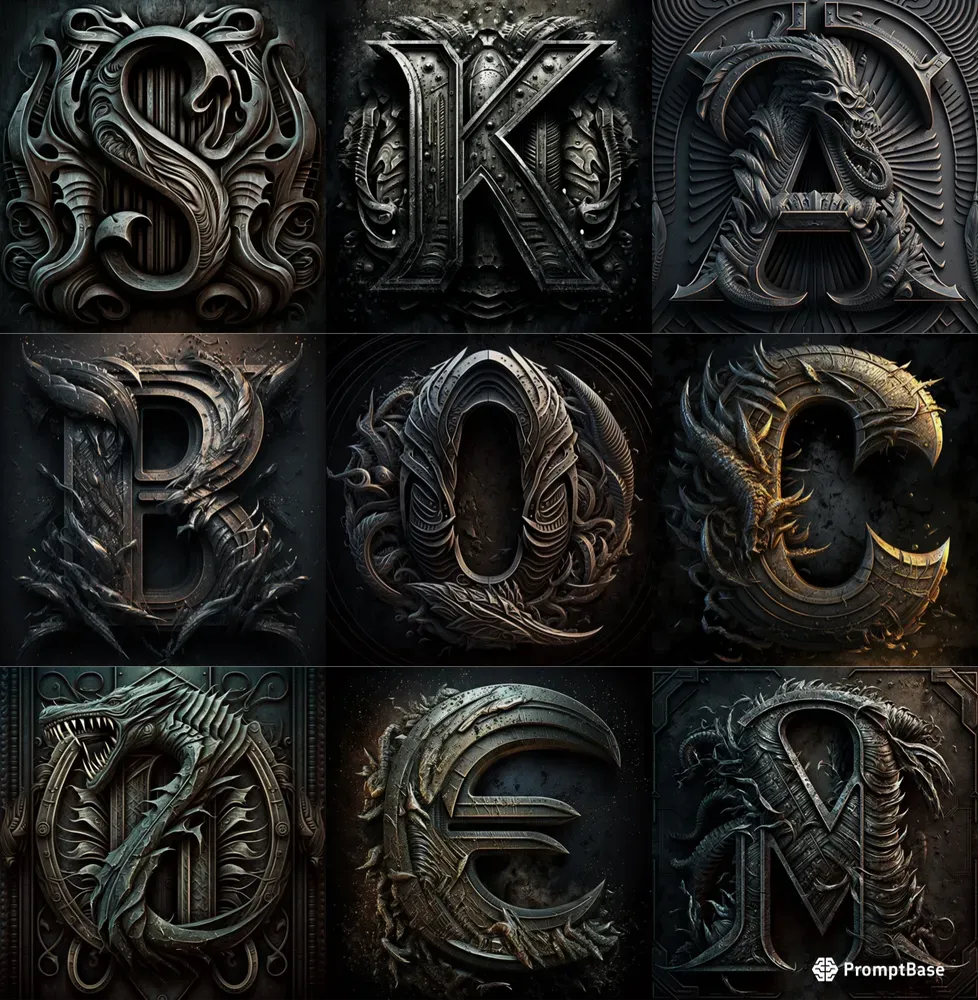 Stunning Alien Letters