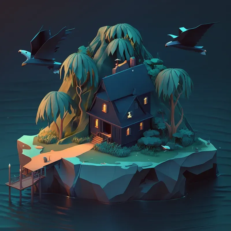 Low Poly Renders Of Houses