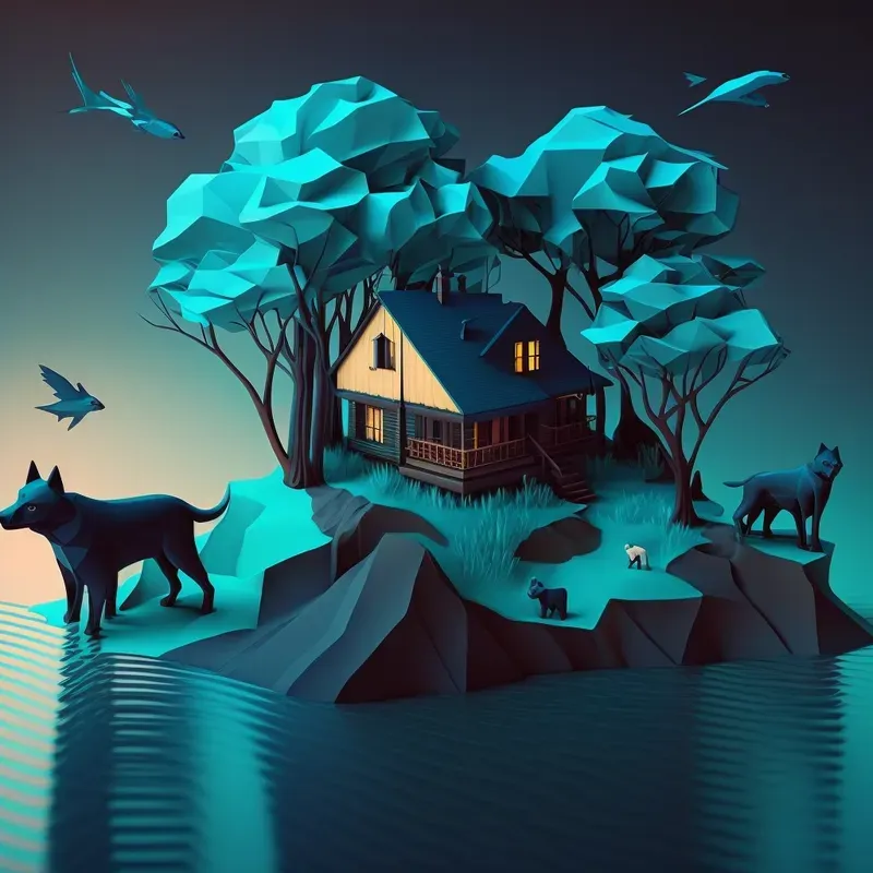 Low Poly Renders Of Houses