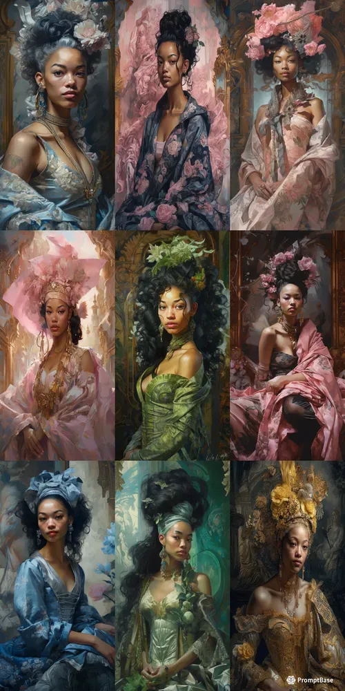 Women Oil Paintings French Rococo