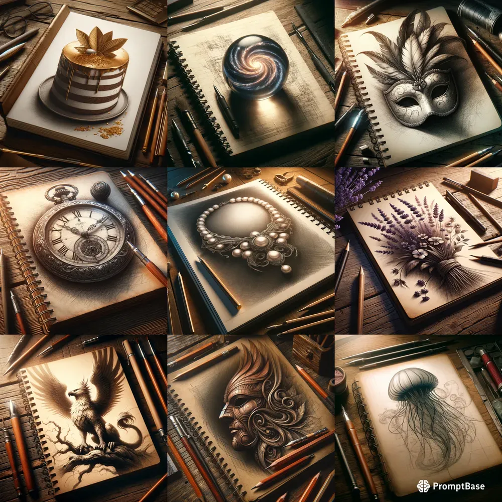 Cinematic Notebook Art