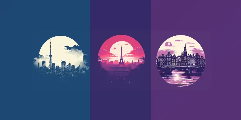 Duotone Logo City Scapes generated by undefined