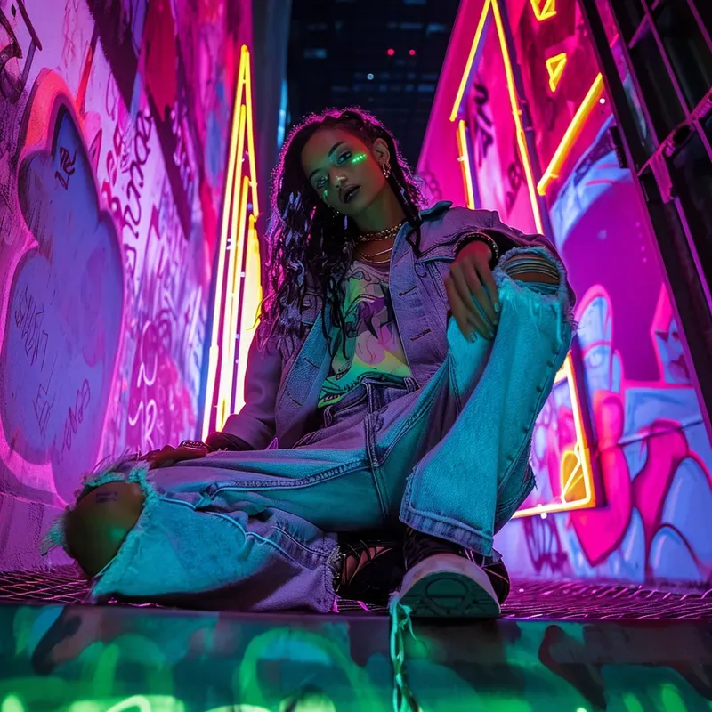 Neon Street Style