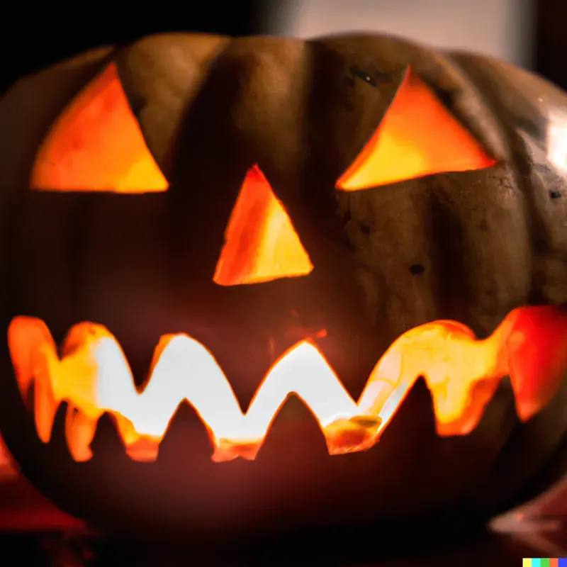 Spooky Halloween Jack'O'Lantern