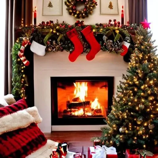 Cozy Room With A Christmas Tree