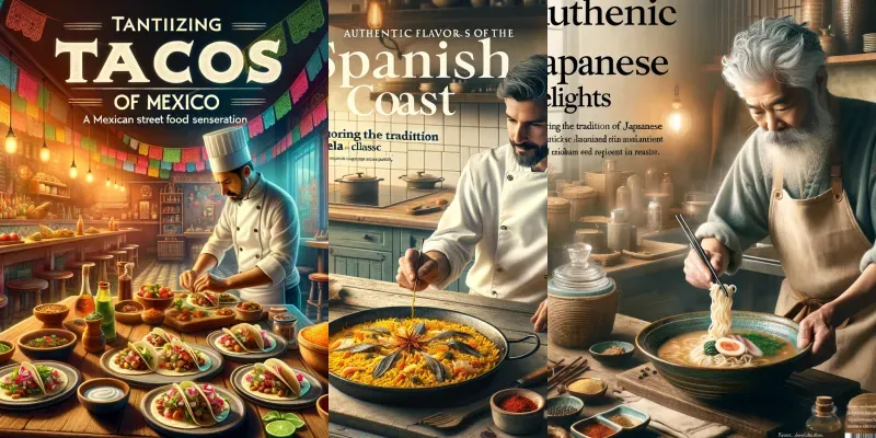Culinary Magazine Images generated by undefined