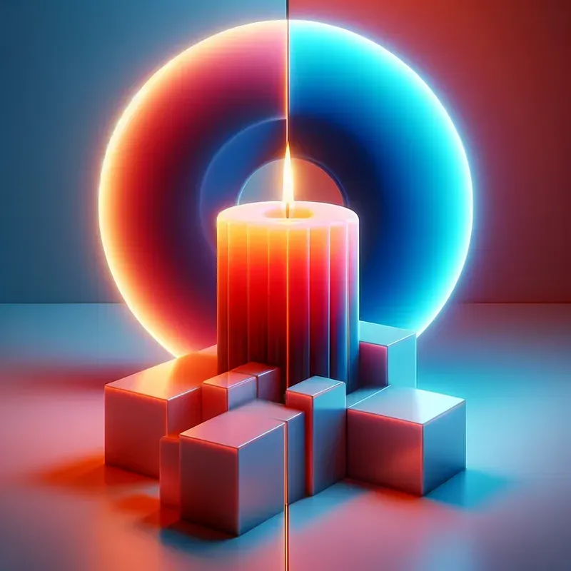 Glowing Translucent Molten Objects Art