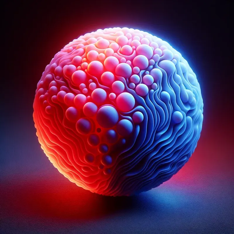 Glowing Translucent Molten Objects Art