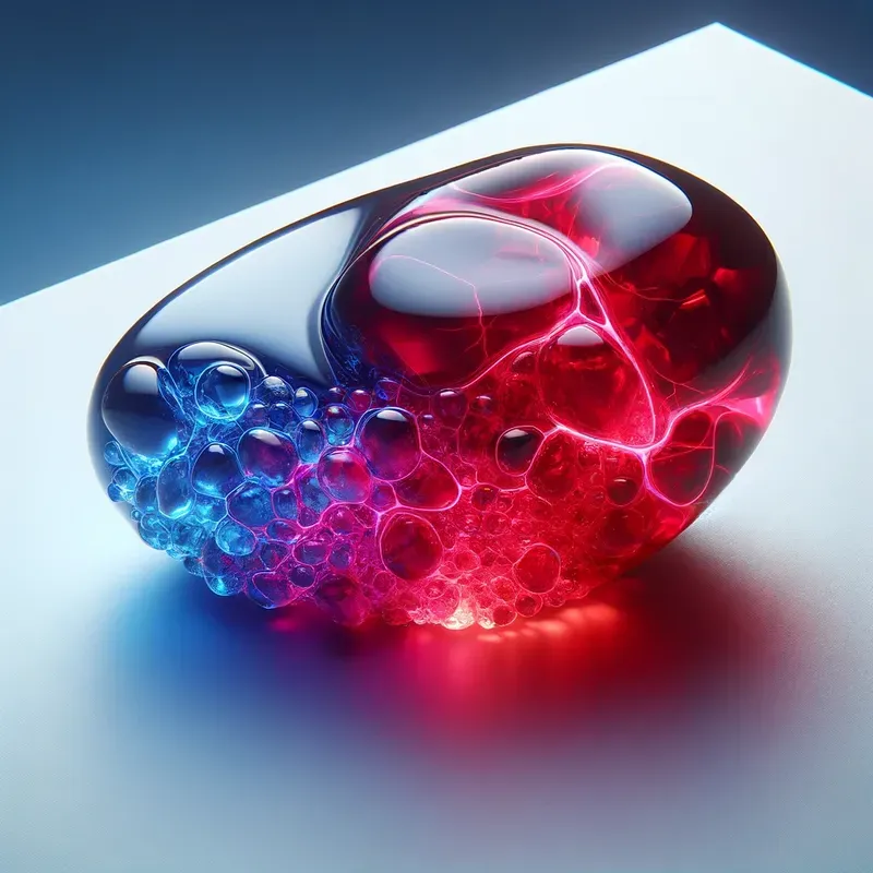 Glowing Translucent Molten Objects Art