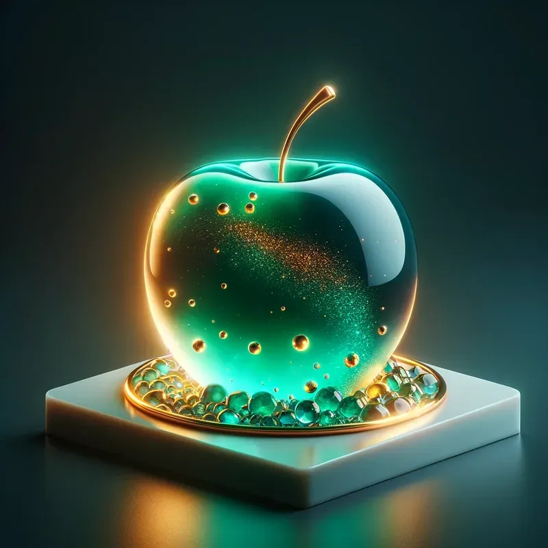 Glowing Translucent Molten Objects Art