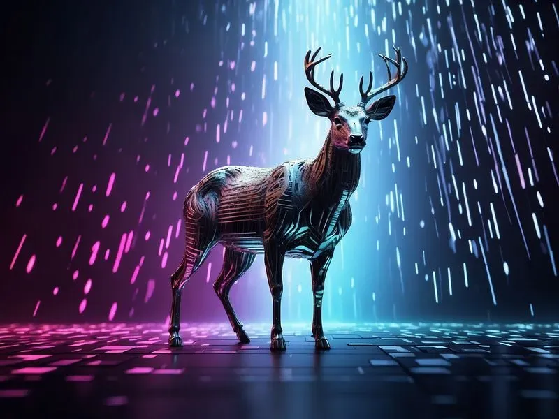 Animals Surrounded By Matrix Style Code