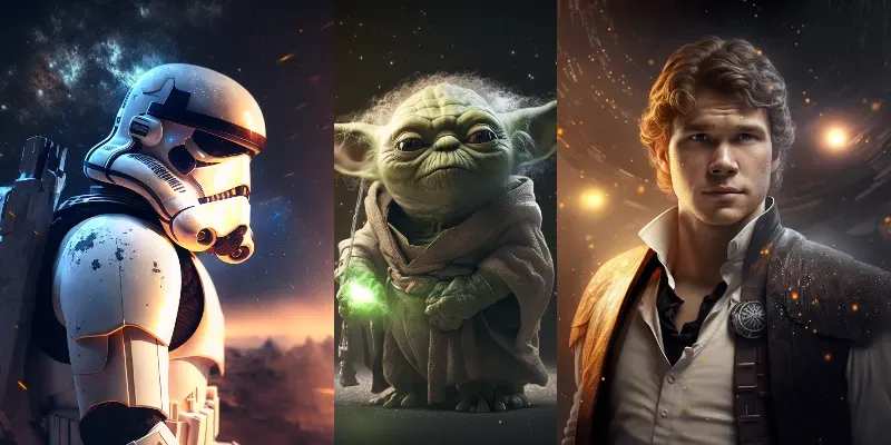 Star Wars Characters generated by undefined