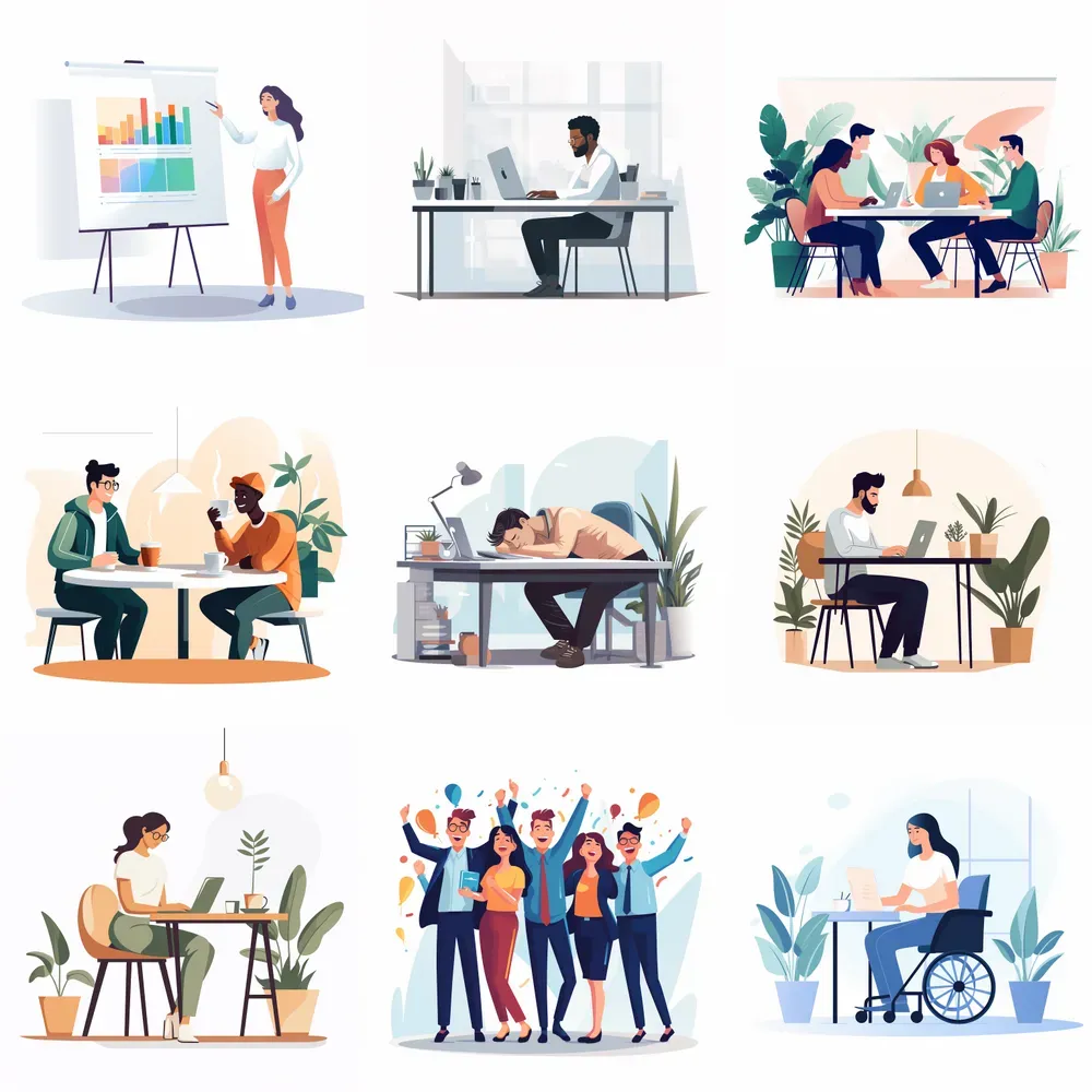Stylized Corporate Illustrations