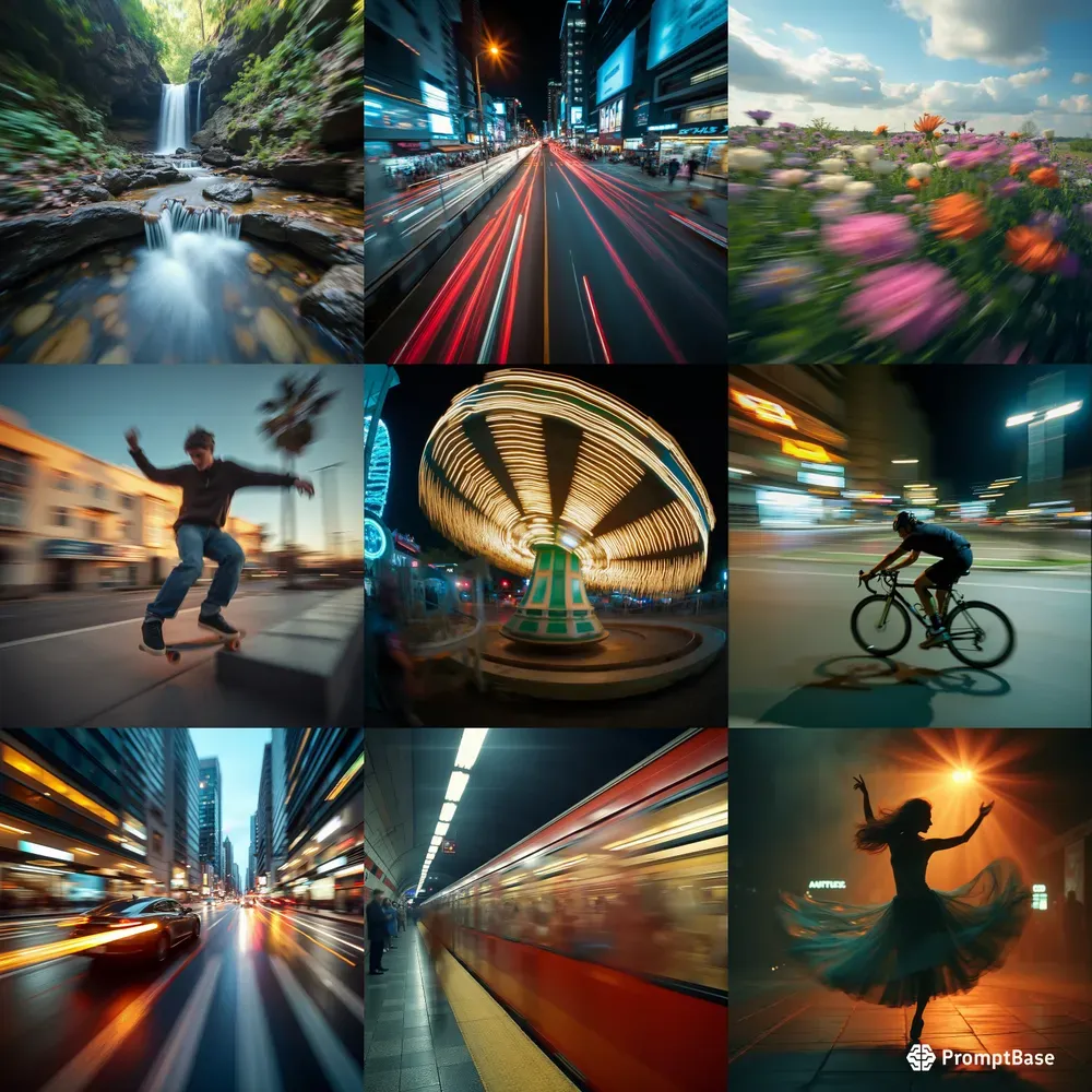 Experimental Motion Blur Photographs