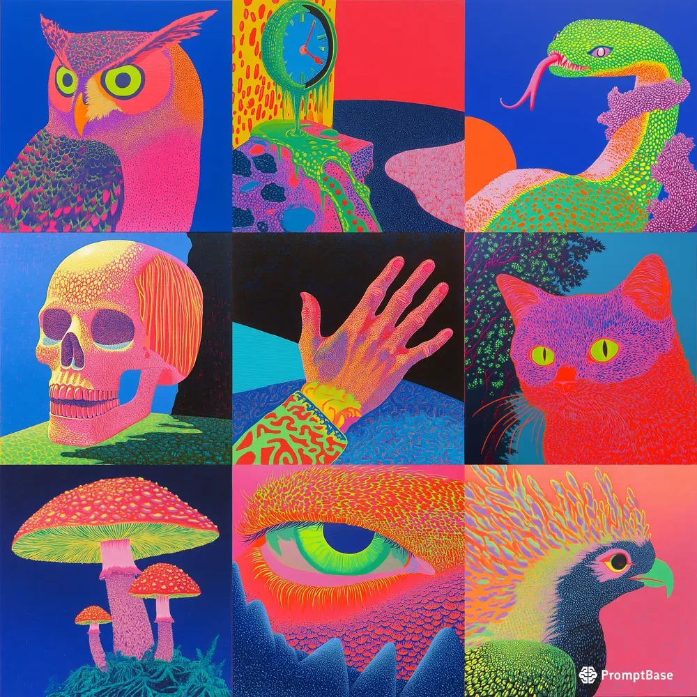 Psychedelic Pop Art Abstracts