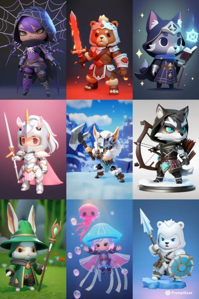 3D RPG Animal Character Clean Smooths