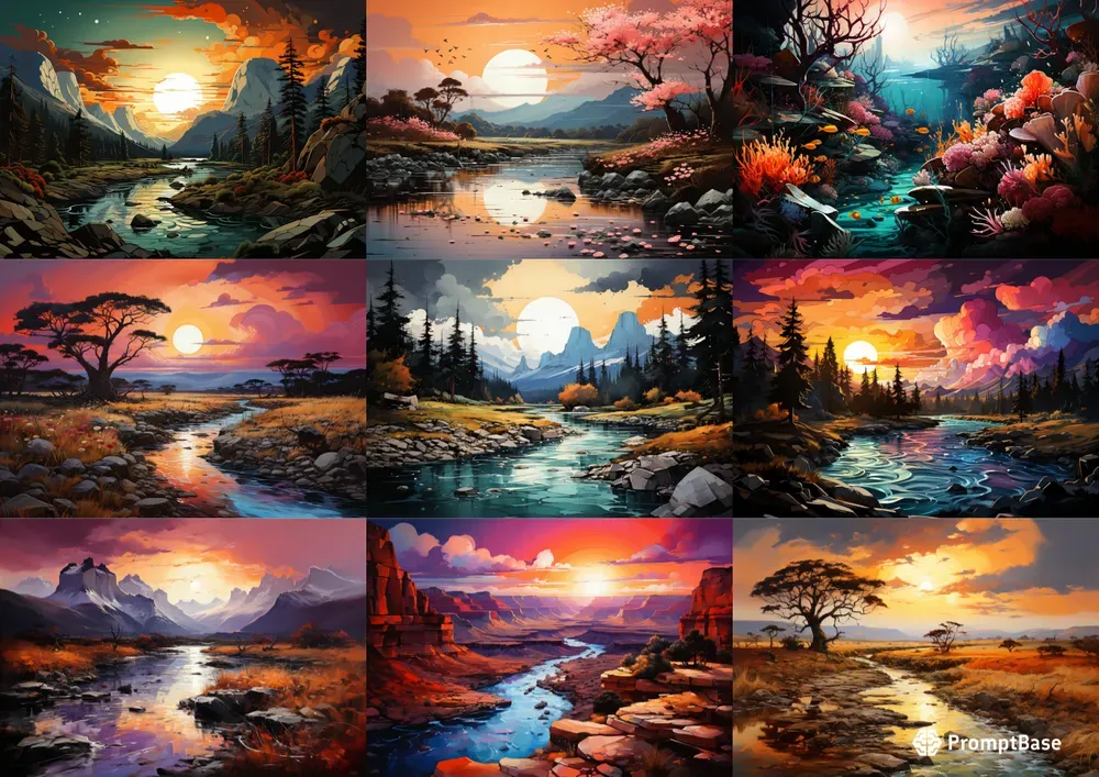 Beautiful Landscape Painting Photos