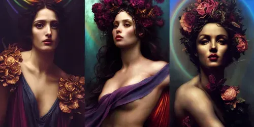 Painted Goddesses generated by midjourney