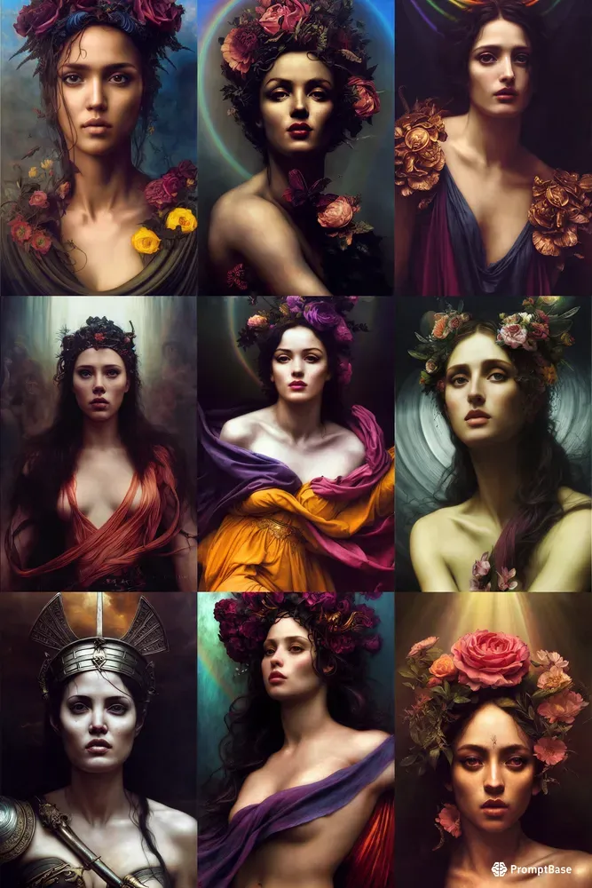 Painted Goddesses