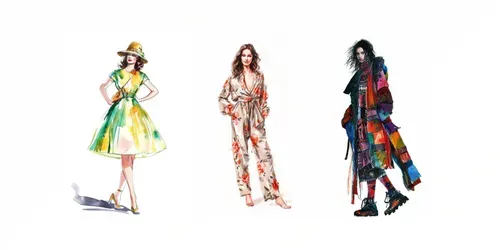 Sketching Haute Coutures generated by midjourney
