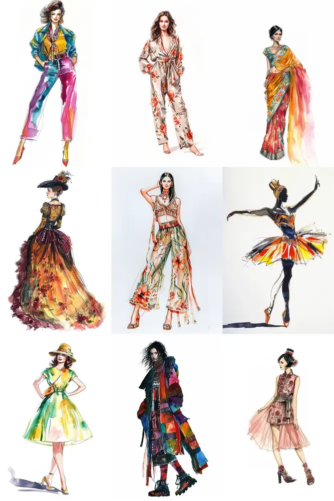 Sketching Haute Coutures