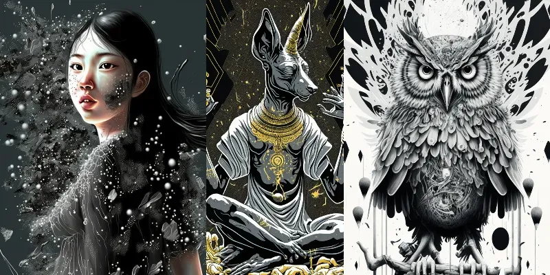 Dripping Art Illustrations generated by undefined