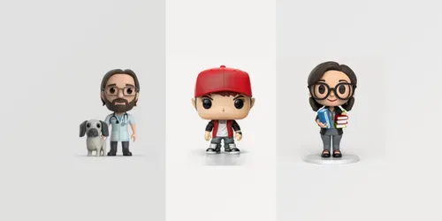 Cool 3D Characters generated by midjourney