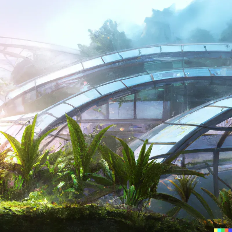 Futuristic Buildings Blended With Nature